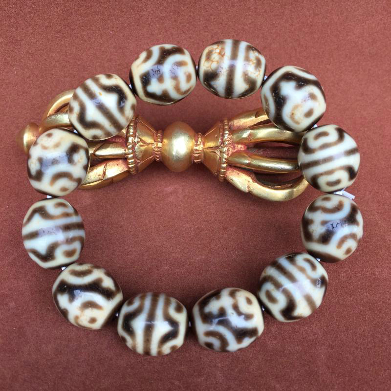 Natural Tibet Sky Pearl Tibetan Spread To Pure Treasure Bottle Tiger Tooth Sky Eyelitian Beads Handstring Balling Pulp Oil Moisturizing Erosion Erosion