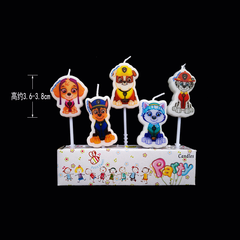 Little Dog Candlebirthday candle Cartoon Small animals tiger giraffe Hippo zebra  Cake children 12 Zodiac dog cat