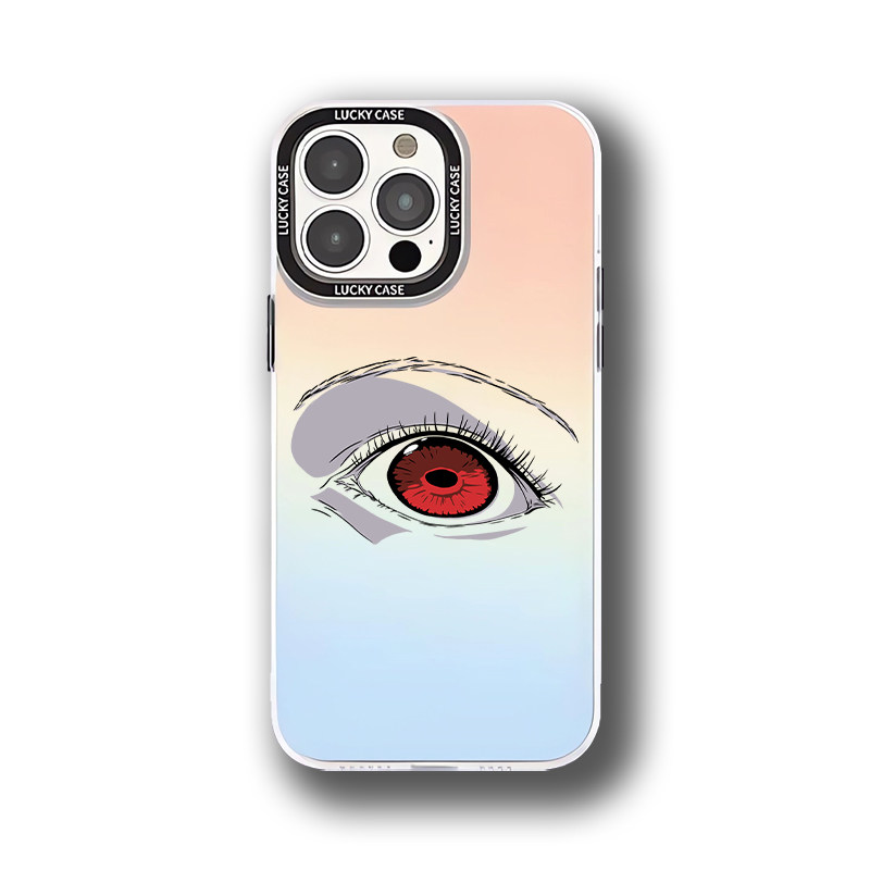 Anime Eye Design Silicone Soft iPhone Case