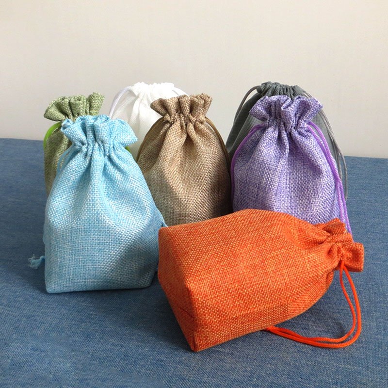 Coffee Slag Cashier Bag Activated Charcoal Bag Breathable Packing Bag Unwoven Cotton Linen Bouquet Pocketbag Charcoal Bag Bag Able To Stand.