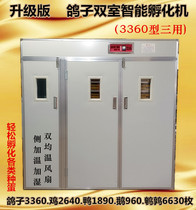 Circulating air double-chamber pigeon incubator fully automatic temperature control intelligent chicken duck and goose egg incubator large medium and small incubator