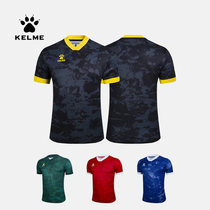 kelme kalmei football suit short sleeve single coat team men adult custom team uniform match jersey 3801218