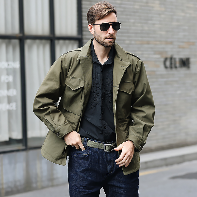 US Military Field M43 Army Tooling Jacket M65 Wind Clothing Outdoor Military Fans for training Tactical blouses pure cotton abrasion resistant jacket-Taobao