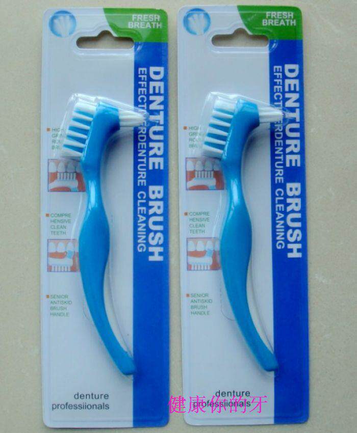 Buy 12 Polident denture cleaning tablets special fake toothbrush denture brush with denture box to clean dentures