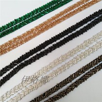 Eight-character irrigation silver beads wool clothing accessories heavy manual DIY clothes collar factory direct pink lace