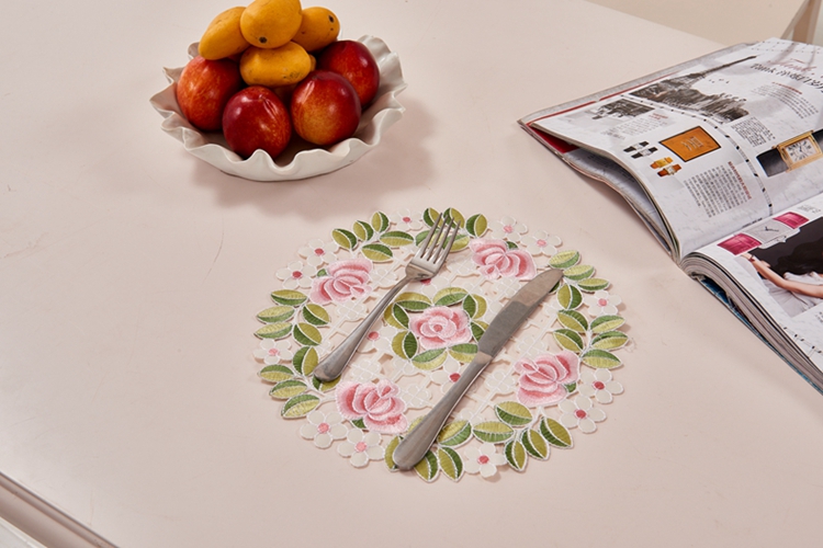 Ngủ mèo bảng vải thêu sáng tạo trượt cách coaster bát pad cách nhiệt pad mat thảm potholder pad Tây - Khăn trải bàn khăn trải bàn pvc