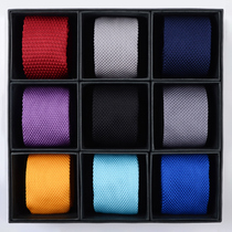 De Lisle England Knitted Tie Business Formal Black College Style Unisex Casual Tie Handbag