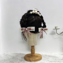 Small Knowners Fold hellhole Bow Hair Accessories Headwear to clip Cute Day Tie Web Yarn Lace Hair Clip Soft Girl