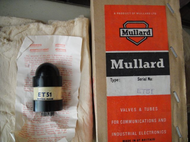 New UK imports vacuum tube large shield ET51 vacuum tube