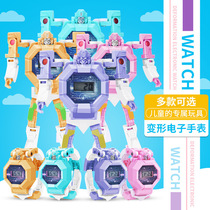 Deformation watch robot child transformation toy boy 3 years old 5 electronic watch student vibrato net red birthday gift