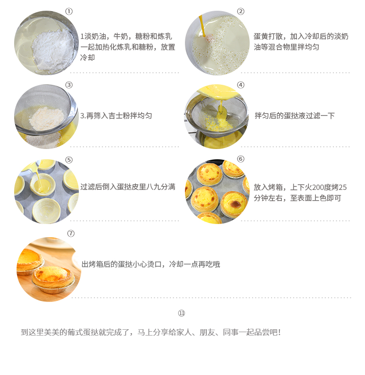 俏侬葡式蛋挞皮液50个生皮酥