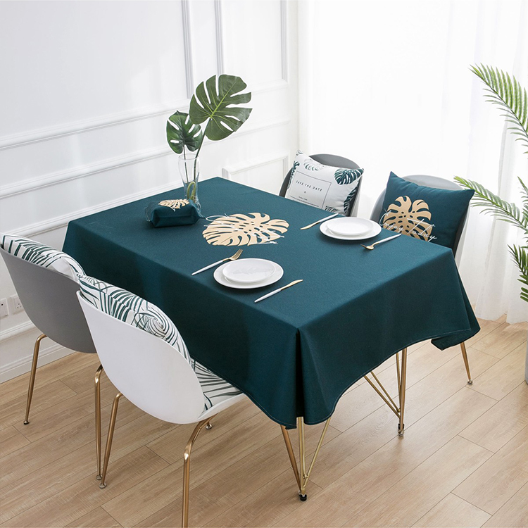 Senbo thiết kế ban đầu sang trọng ánh sáng phong cách Bắc Âu vải bàn in nghệ thuật màu xanh đậm hình vuông hình chữ nhật khăn trải bàn khăn - Khăn trải bàn khăn trải bàn sang trọng