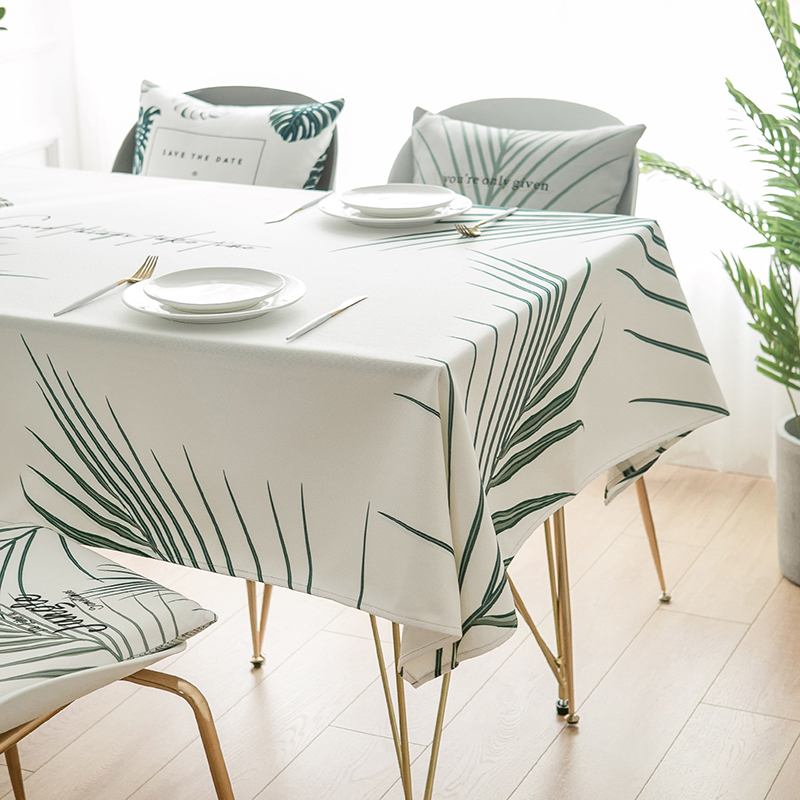 Moripoise Original Fresh Nordic Wind Table Cloth Long Square Tropical Vegetal Wind Tablecloths ART TEA TABLE COVER TOWELS