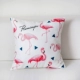in nhiệt đới gối flamingo gối Bắc Âu cotton và vải lanh sofa đệm eo tươi dựa vào nghệ thuật gối văn phòng - Trở lại đệm / Bolsters