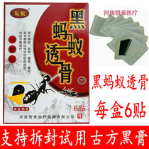 Black ants through bone stickers Wanhang Henan Wentai per box 6 stickers Wentai black ants through paste