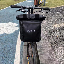 Bicycle pig nose bag waterproof front bag small cloth birdy Daxing school bag rack removable extra large storage space
