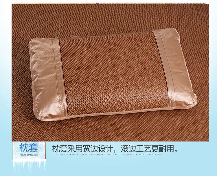Shu Sheng ghế mây băng lụa ghế có thể gập lại hai mặt mat 1,5 m 1,8 m đôi ký túc xá đơn 0,9 m 1,2 m - Thảm mùa hè đệm nước mát