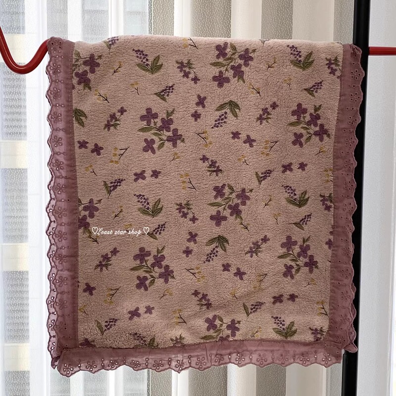 ins Purple Floral Face Towel for Women, Home Use, More Absorbent and Quick-Drying Than Pure Cotton, Face Wiping Towel, Couple Style, Soft Face Towel ins Purple Floral Face Towel for Women, Home Use, More Absorbent and Quick-Drying Than Pure Cotton, Face Wiping Towel, Couple Style, Soft Face Towel