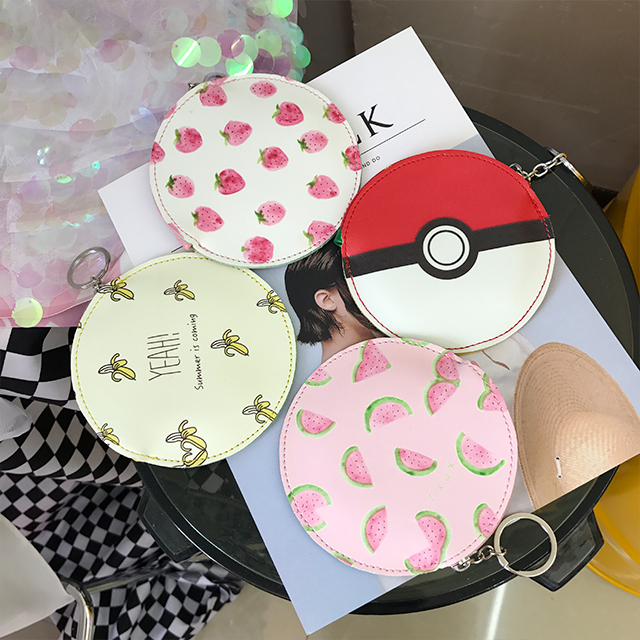 Cô gái trái tim ví tiền nhỏ ma thuật Sakura gói nữ Mini phim hoạt hình dễ thương cá tính tròn móc túi ví lv nam