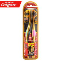 New Colgate 360 degree charcoal gold toothbrush double spiral ultra-fine soft hair antibacterial gingival protection toothbrush