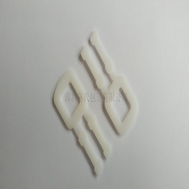 Plastic packing buckle Thick milky white plastic packing buckle) Free machine hand punching belt buckle) 5,000 packs of automatic shipping