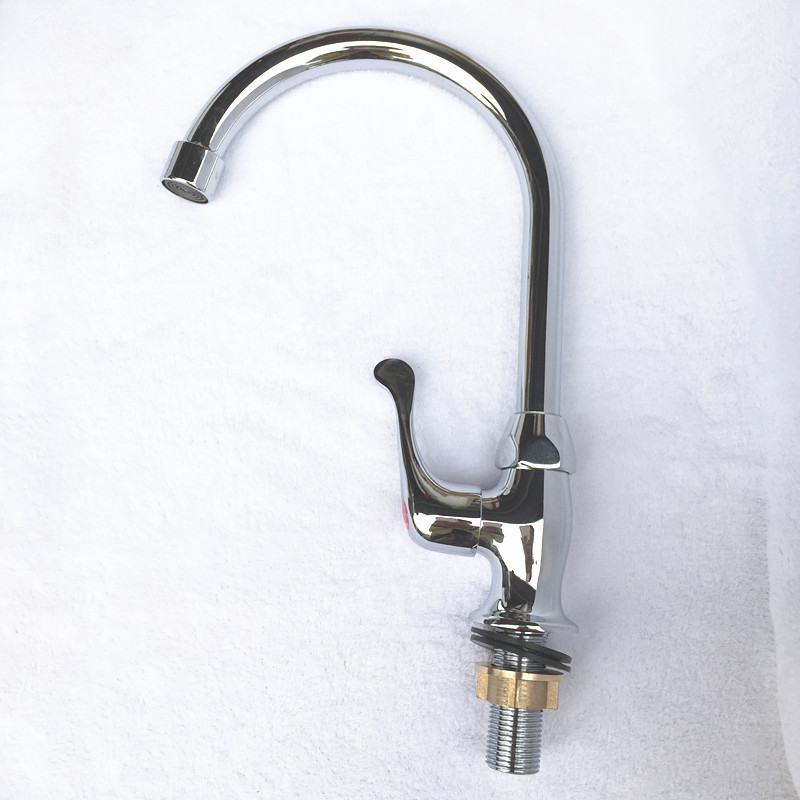 Hangzhou Extra Large Curved Faucet Large Curved Vertical Faucet Kitchen Single Cooling