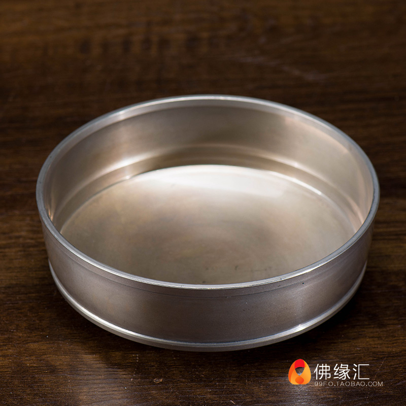 Nepalese manza pan repair plate Buddhist supplies bronze polished mancha romanda disc chassis 13cm s