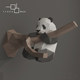 3D geometric panda decoration wall decoration wall hanging cute funny national treasure paper model hand-made DIY creative home cartoon ins