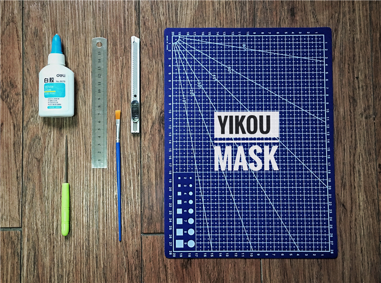 Paper Mold Making Tool Recommended Series White Glue Pen Brush Scribe and Knife Steel Ruler cutting cushion DIY hands-Taobao