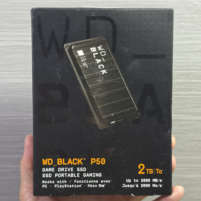 Chinese Version Wd/Western Digital P40 P50 D30 1t 2t Mobile Solid State Drive Game Disk Ssd