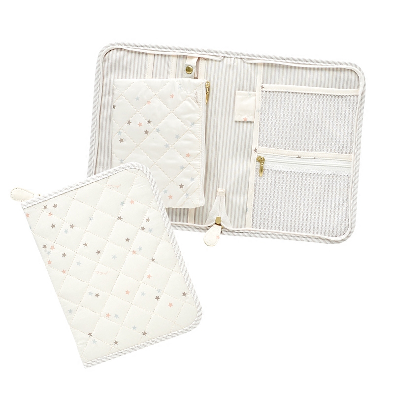 New colorful star printed mother and son manual large document bag card folding bag for mother and baby inspection and manual package