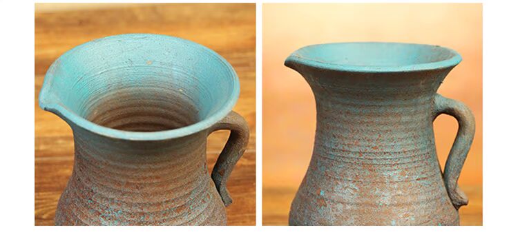 Bình hoa retro chèn hoa gốm đá bình hoa trang trí phòng khách cắm hoa sáng tạo cá tính thịt cũ cọc hoa - Vase / Bồn hoa & Kệ chậu cây trong nhà
