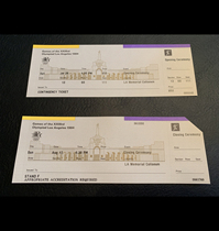 B012 1984 Los Angeles Olympic Opening Ceremony Closing Ceremony Tickets Olympic Non Tokyo