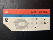 M09-1 1976 Track and field tickets for the Summer Olympics in Montreal Canada