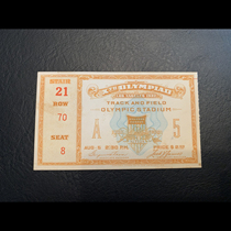 N91-2 1932 Los Angeles Olympic Games Athletics Tickets Tickets for Sports