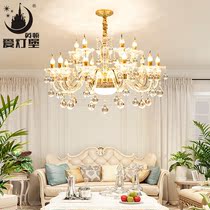 Love lamp Castle European crystal chandelier living room lamp modern simple atmosphere LED villa bedroom restaurant high-grade lamps
