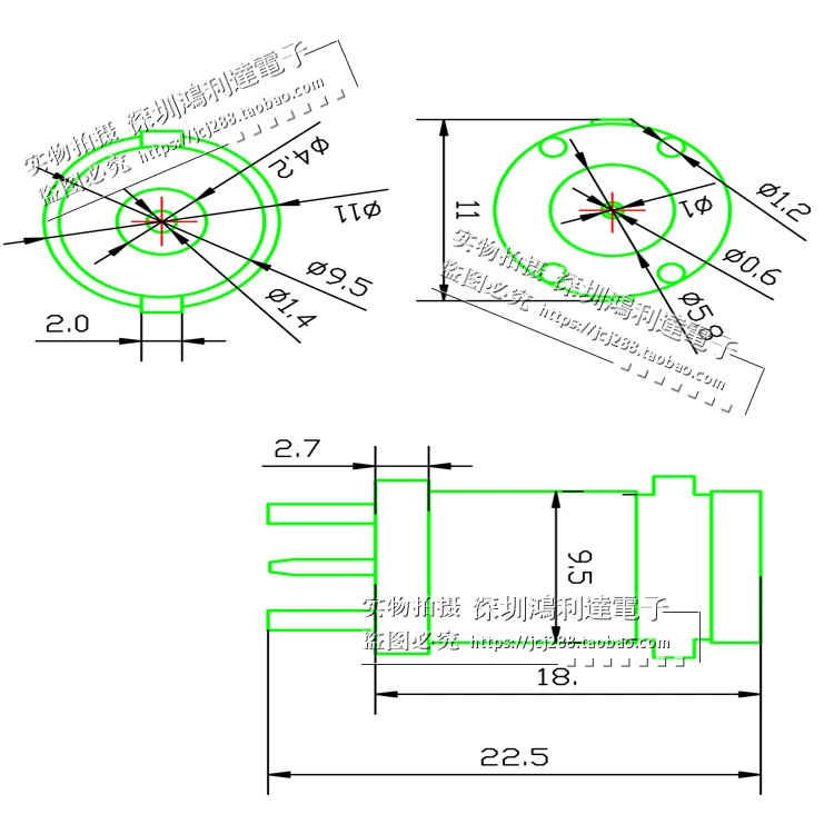 Ổ cắm BNC 4 chân nữ ghế Q9 Ổ cắm 4 chân BNC tấm hàn đứng 180 độ vỏ hợp kim kẽm (lõi đồng)