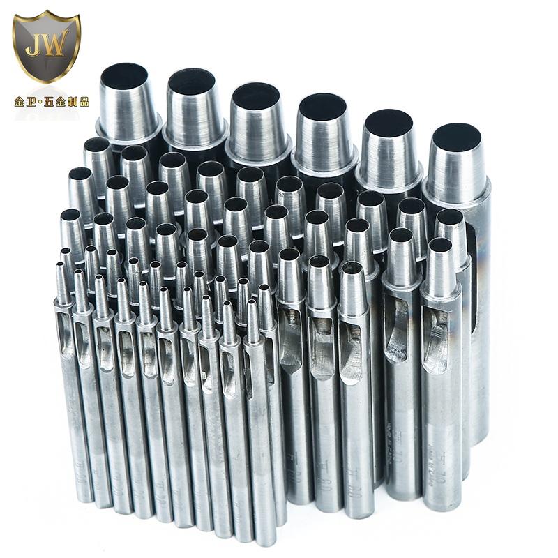 Jiapeng brand imported steel cylindrical punch Korean process heat treatment punching punch Leather fabric drilling eye tool