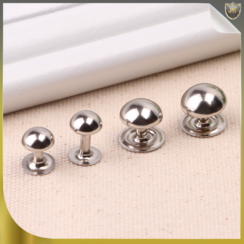 8 9mm mushroom nail rivets flat hit nails diy handmade wallet key purse leather belt Leather leather art leather accessories