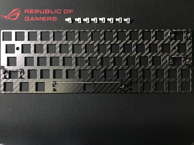 Gh60 Xd60 Org60 Mechanical Keyboard Carbon Fiber