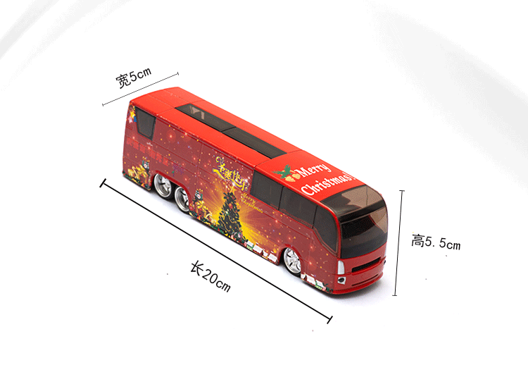 Игрушка 1 50 圣诞节礼物 旅行巴士合金公交模型回力声光儿童玩具车包邮 OTHER