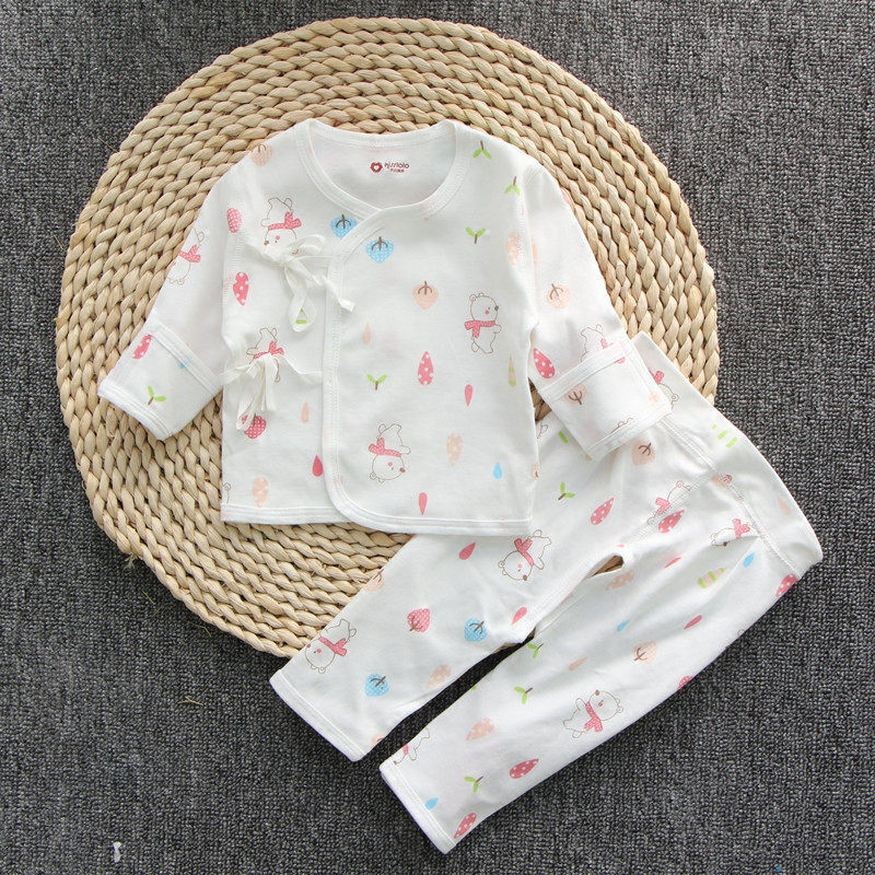 Spring Autumn Newborns Pure Cotton Clothes First Baby Autumn Clothes Monk Clothes 0-3 Two months Little baby suit autumn and winter
