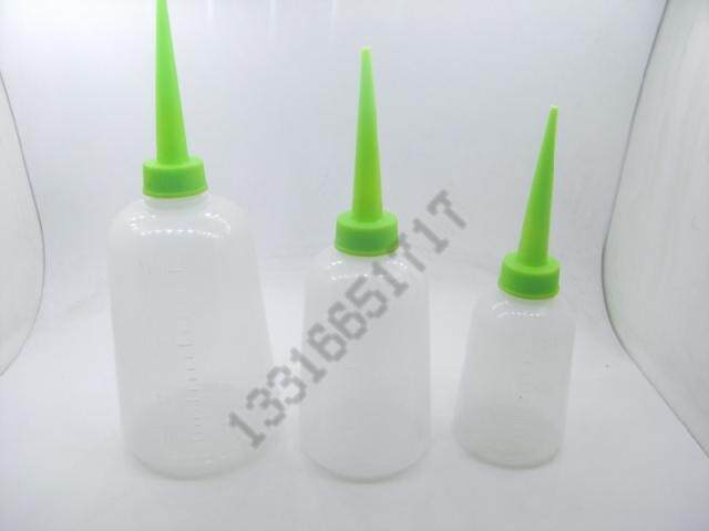 300ml 绿头 塑料 油壶 长嘴胶瓶 润滑油壶 松香瓶 滴胶瓶 PE加厚
