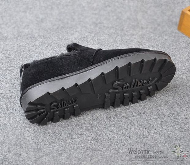 Giày nam mùa đông dày ấm giày thấp để giúp giày cotton nam chống trượt cộng với nhung một chân giày lười giày nam giày thể thao nam nike