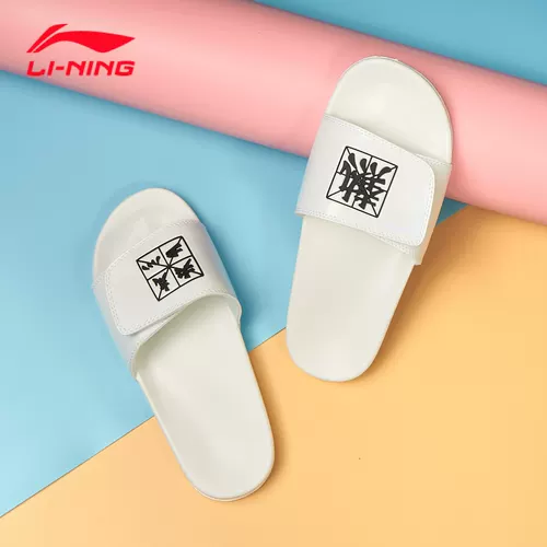 Li Ning, Дисней, летние тапочки подходит для мужчин и женщин, спортивная нескользящая пляжная обувь для отдыха, сандалии, Дисней Микки Маус