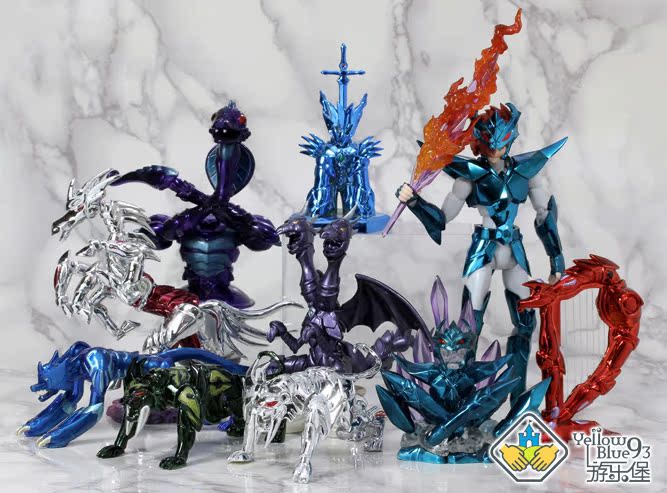 Amusement Castle mini Saint Seiya Saint Seiya super image electroplating paint double version spot