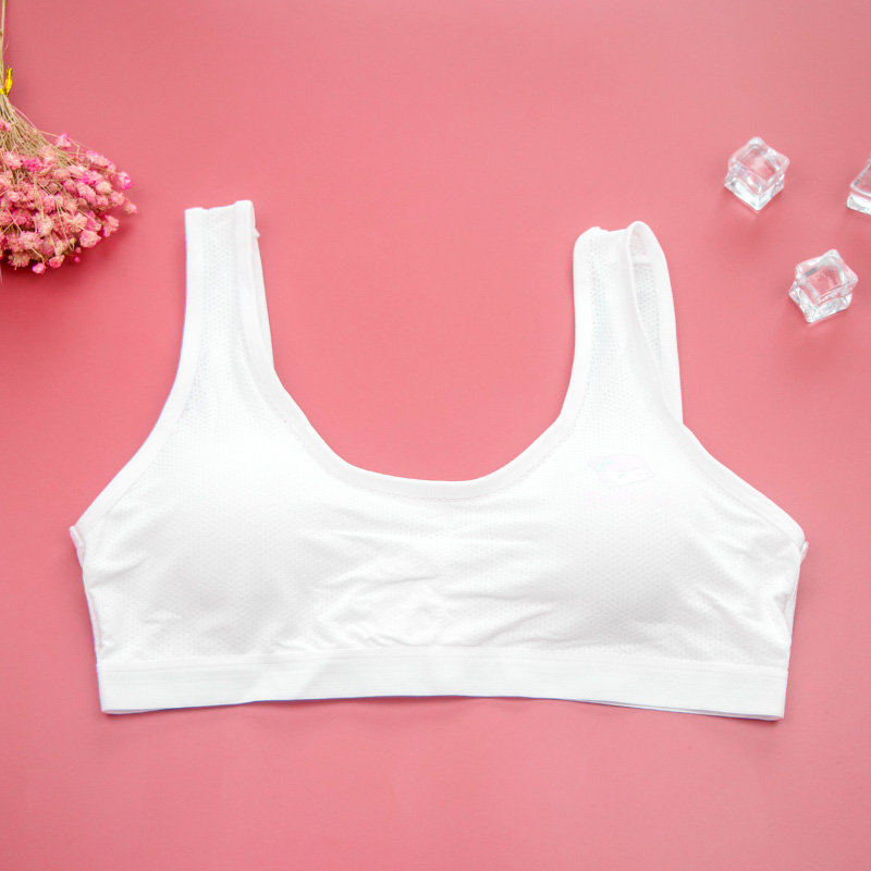 Girlbra sinh viên phát triển áo ngực bông vest với ngực pad chống rò rỉ điểm phụ nữ đồ lót 8-12 cô gái.