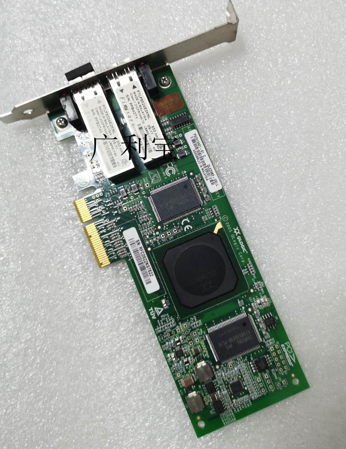 Original installation Dell QLogic QLE2462 0DH226 4GB FC PCI-E Dual-port HBA fabric
