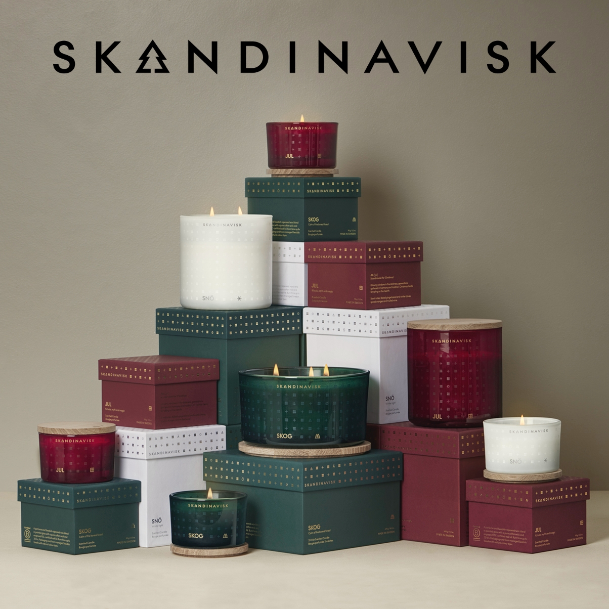 Skandinavisk Nordic Denmark natural fragrant lavender candle for sleeping and calming the forest home for small crowdsourced gift bedrooms
