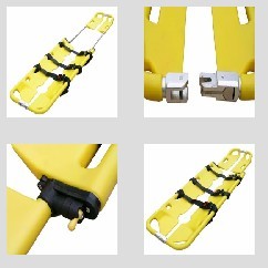 Sanitary Grade Plastic Shovel Type Stretcher Aluminum Alloy Shovel Type Rescue Stretcher Rescue Shovel Type Stretcher Outdoor Stretcher